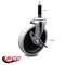 Service Caster 5 Inch Thermoplastic Rubber Wheel 3/5 Inch Expanding Stem Caster with Brake SCC-EX05S510-TPRS-SLB-34 - alternate 2